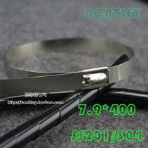 High tension and high strength outdoor 201 304 stainless steel cable strap 7 9*400