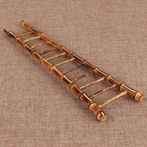Bamboo root creative Bamboo whip ladder Wealth section high Bamboo whip small ladder Bamboo root Bamboo ladder meaning step by step rising section high