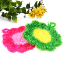 Korean polyester acrylic dishwashing towel handmade non-oil dishwashing cloth kitchen cloth absorbent without hair