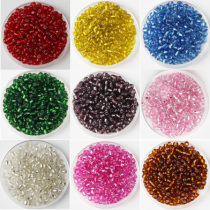 4mm Irrigation Silver Rice Beads Diy Ornaments Bulk Pearl New Cross Embroidered Beads Clothing Accessories 15 gr About 200