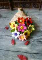 Blue Moon home woolen original woolen floret bouquets DIY creative woolen lover birthday festival