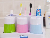 Lovers toothbrushing cup gargling cup toothbrush rack washing tooth cylinder cup rack washing bathroom suit