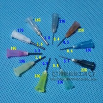Plastic needle Stainless steel needle nozzle Snap dispensing needle 30mm total length dispensing machine flat needle 100pcs