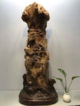 Agarwood root carving landscape ornaments bosom Mountain Flowing Water large living room entrance home decoration wood carving art