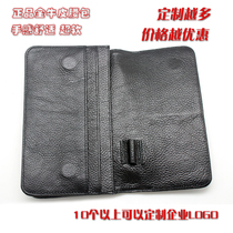 The first layer of cowhide wear-resistant car clothing jewelry guide running bag leather work running bag can be customized enterprise LOGO