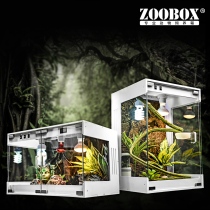 Reptile tortoise feeding box climbing pet wooden box Reptile feeding box Maned lion hedgehog snake scorpion palace insulation box PVC