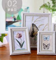 Pastoral retro style old European American Photo Frame 7 inch 6 inch A4 square 5 inch hanging wall setting table creative photo frame