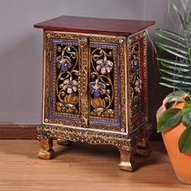 Thai Specialty Handicrafts Southeast Asian Style Home Room Veranda Decoration Beautifully Contained Wall Side Cabinet