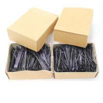 Black clip studio evening makeup shape plate head special round head small black clip box Black hairclip small steel clip