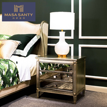 Masa Holy Emperor Nordic bedside table simple modern bedside table designer recommends bedroom light luxury furniture