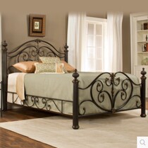 Retro wrought iron bed 1 5 1 8 meters retro bed royal European pastoral hotel bed princess double bed