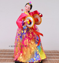 Handicraft ornaments Korean folk doll day Korean home furnishings 12 inch doll restaurant decoration drum