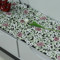 Pastoral table flag embroidered cover Beautiful hollow tea table cloth TV cover cloth TV cabinet fabric embroidery table table cloth