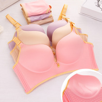  Trimmed solid color bra set brushed without traces and no steel rims to receive secondary milk underwear manufacturers wholesale sincere recruitment agents