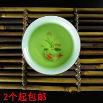 High-grade Longquan Celadon teacup Tian Porcelain Gongfu tea with a master cup Puer single cup black tea tea tea cup Tea cup