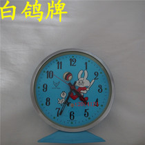 White pigeon brand playing baseball mechanical alarm clock nostalgic collection horseshoe watch large