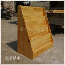 Childrens picture book bookshelf kindergarten solid wood bookshelf reading rack book display rack library storage rack