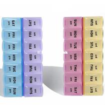 New 14 Compartment Pill Organizer Box Case Storage Medi