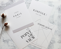 ins style simple black and white alphabet card decorative cosmetics background magazine cover photo props