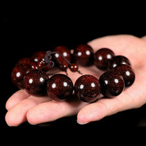 Authentic 2 0 Wild Indian small leaf red sandalwood hand string men full of gold star old material Buddha beads women 108 bracelet