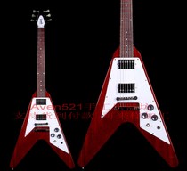 Customer customizes the Gibsons Benchmark Flying V Cherry electric guitar
