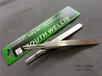 Tweezers ST-13 Anti-magnetic Anti-static flat mouth Tweezers High elasticity Fine Stainless steel pointed ST Tweezer clip