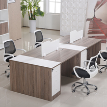  Shanghai fashion simple staff desk and chair combination 4-person screen partition Shanghai office furniture staff desk