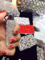 New DIY rhinestones creative high-end windproof inflatable lighter womens small portable diamond driller lighter