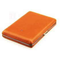 Counter The White Spot British White Spot cigarette case small cigar box brown leather double-sided 14 PA2025