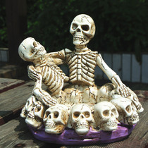 European and American skull ashtray personality creative fashion ashtray ornaments extra-large creative gift for boyfriend birthday gift