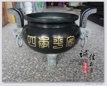 Stone incense burner Hand carved incense burner Bluestone incense burner Double ear incense burner Stone round incense burner wax table for table ornaments