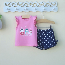 One-and-a-half-year-old infants summer clothes female babies foreign-style suits 0-1-3 years 12 months 6