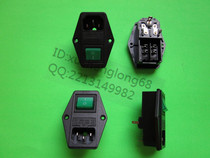 Three-in-one dual fuse power outlet with 2-speed 4-pin with green light switch with double fuse box