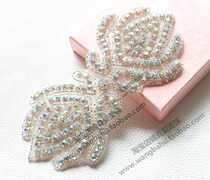 AB color rhinestone nail bead drill ironing patch dress shoulder hand seam drill DIY cool shoe material