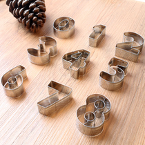 Stainless steel digital cut die 0-9 digital cut floral die stamping die press floral biscuit face sheet chocolate printing die