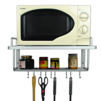 Thickened New Space Aluminum Microwave Oven Bracket Double Microwave Rack Bay Wall Rack with 304 screws