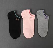 Foreign trade single womens high quality short tube boneless seam yarn embroidery comfortable cotton socks casual socks boat Socks W058