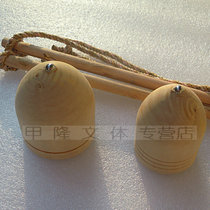 Post-80s nostalgic toy wooden top 7cm large ice monkey Solid wooden Tuo Niu Folk sports fitness