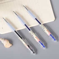 Jin Wannan press neutral pen simple pure transparent 0 5mm bullet head press gel pen G-12541
