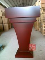 Solid wood podium ugrengy tai front desk reception yan jiang zhuo zi ke statement zhu chi tai front desk