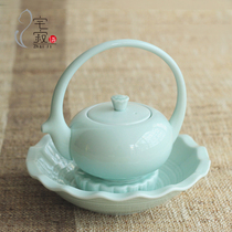 Pink Teapot Teapot Ceramic Teapot Teapot Bearing teapot Holder Creative tea set Kung Fu tea pot Small single pot