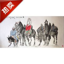Liu Dawei Hanhai travel famous celebrities hand-painted paintings and calligraphy with certificate works antique calligraphy and painting collection of old paintings