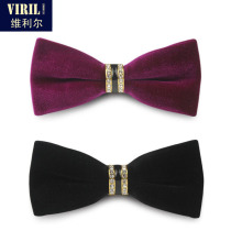 Mens groom best man red bow tie male wedding wedding suit shirt British high-end Korean bow women tide