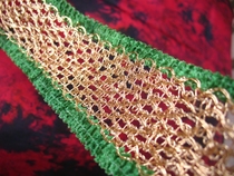 Indian characteristic rich gold thread mesh hollow velvet inlaid lace webbing special width 5CM