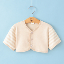 Baby shoulder pads summer thin sleeping warm cotton baby vest childrens shawl air-conditioned room