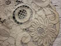 Handmade embroidered embroidered embroidered embroidered collector tray cup cushion decorative dining cushion cover towels vase cotton foreign trade cloth art