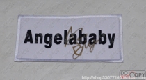 Running brother Angelabby Yang Yings autograph game Last name nameplate Name Tag Embroidery