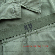 US imports original products Vietnam Vietnam Green cotton fabric Inprint black character M65TCU Chest Strip Name Bar KU Gu Gu Gu Koo