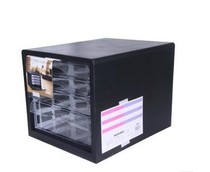 Deli file cabinet 9774 desktop data finishing storage cabinet Plastic chest of drawers 4 layers without lock This section