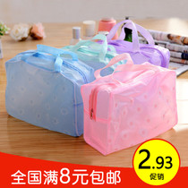 Broken Flowers Transparent Bath Bag Travel Waterproof Cashier Bag Male travel Travel Wash Toiletry Bag Multifunction Makeup Bag